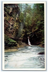 1910 Cathedral Rapids Waterfalls Watkins Glen New York Vintage Unposted Postcard