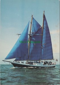Sailing Postcard - Eendracht Netherlands Gaff Schooner   RR13663