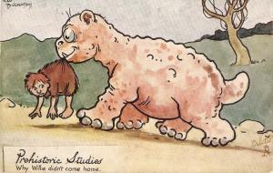 \Prehistoric Studies\ Tuck Oilette PC #9325, Fred Buchanan