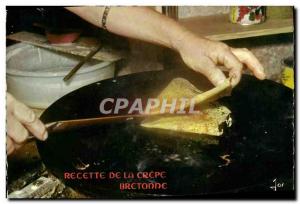 Postcard Modern Kitchen Recipe Crepe Breton