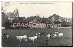 Old Postcard Pont L'Eveque A Corner Of The Street And The De Gele Under Prefe...