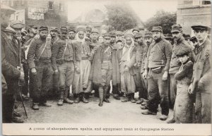 Group of Sharpshooters Spahis Compiegne Station Ritchie & Sons Postcard G65