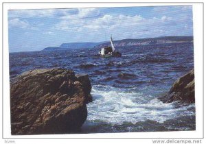 Fishing Boat, Along The Coast Between Green Cove & Ingonish, Cape Breton, Nov...