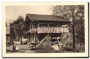 Old Postcard Chocolate Kilaus Morteau France Doubs House Folklore