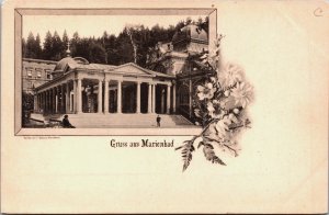 Czech Republic Gruss aus Marienbad Art Nouveau Marianske Lazne Postcard C069