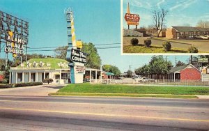 NASHVILLE, Tennessee~TN   ALAMO PLAZA HOTEL COURTS  Roadside  Chrome Postcard