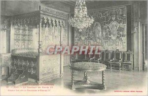 Old Postcard Pau Chateau Henry IV Grand Litde the Henri IV Room The Basses Py...