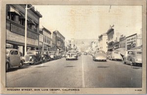 Higuera Street San Luis Obispo CA Vintage Postcard Y15