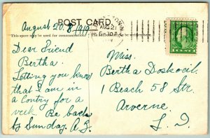 Publc Park Bandstand Flemington New Jersey NJ 1919 DB Postcard J6