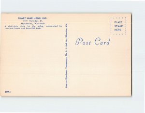 Postcard Shady Lane Home Inc. Manitowoc Wisconsin USA