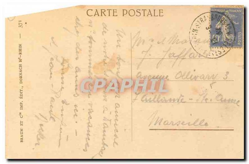 Postcard Old House Dambach balusters