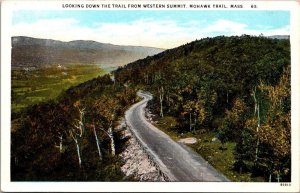 Massachusetts Mohawk Trail Looking Down The Trail From Western Summit Curteich