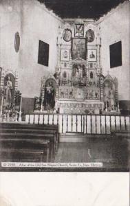 New Mexico Santa Fe Altar Of The Old San Miguel Church