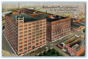 c1910's Bird's Eye View Main Laboratories Freeport Illinois IL Unposted Postcard