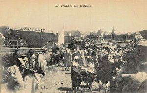 TANGER MOROCCO~JOUR de MARCHE~1910s AU BON MATHURIN PHOTO POSTCARD