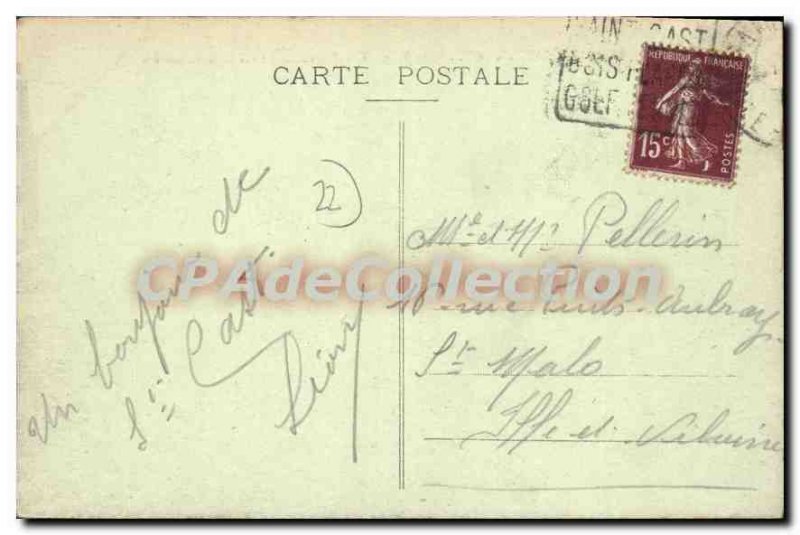 Old Postcard SAINT-CAST villas Corbire