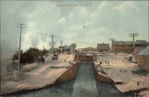 Port Ann New York NY Upper Locks Ship Landing c1910 Vintage Postcard
