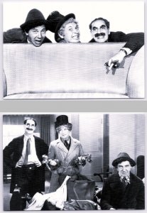2 Postcards MARX BROTHERS Comedy Act MOVIE STARS Repro 1997 ~ 4x6