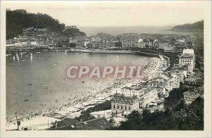 Postcard Modern San Sebastian Vista Dosde Villa Eva Enea