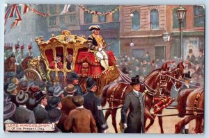 England Postcard The Lord Mayor's Snow London Magistrate 1912 Oilette Tuck Art