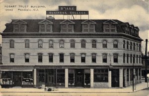 c.'09, Hobart Trust Building, Passaic, N.J. Business College, Old Postcard