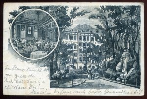 h2316 - AUSTRIA Innsbruck Postcard 1901 Gasthof zum Golden Stern