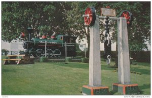 Steam Locomotive Train Engine, Monument to Pioneers of Nanaimo, Piper Park, N...