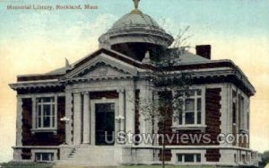 Memorial Library - Rockland, Massachusetts MA  