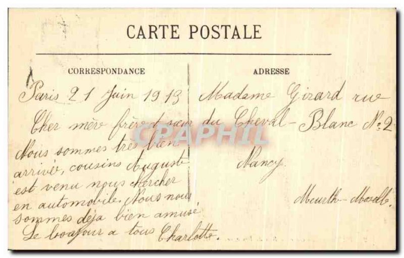 Old Postcard Paris's Bois de Boulogne Station