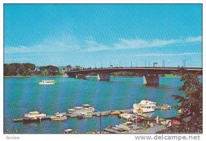 MacDonald-Cartier Bridge, Ottawa River, Between Hull, Quebec and Ottawa, Onta...