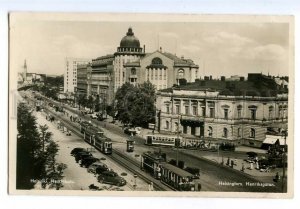 496951 Finland Helsinki Heikinkatu trams car Vintage photo postcard