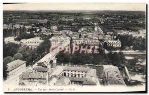 Old Postcard View Towards Angouleme Saint Cybard