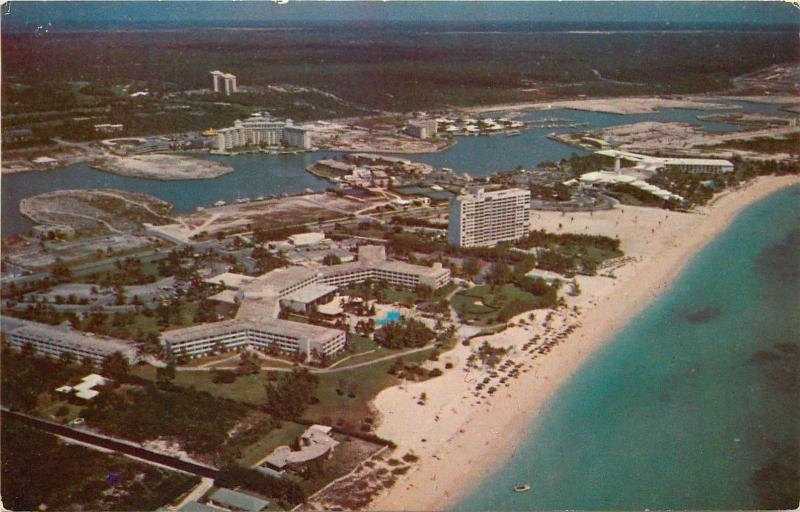 Aerial view of the Lycayan Beach section of Freeport Grand Bahama