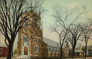 Vintage Postcard First Parish Church Universalist Malden Massachusetts L&V Pub.