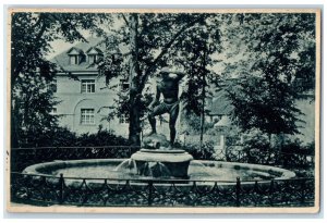 1943 Kulmbach Bay David Fountain Bavaria Germany Vintage Posted Postcard