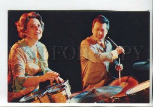 464651 USSR 1975 year pop performers Nina Kurganova and Boris Matveev postcard