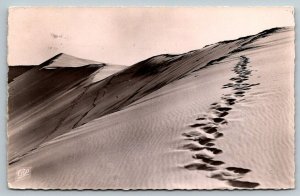 RPPC  1953  Bassin D'Arcachon   La Grande Dune   France    Postcard