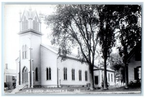 c1950's Methodist Church Milltown New Brunswick Canada RPPC Photo Postcard