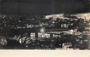 Marietta Ohio at Night in 1906 Real Photo Postcard