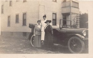 J81/ Interesting RPPC Postcard? Ohio c1910 Early Automobile People 351