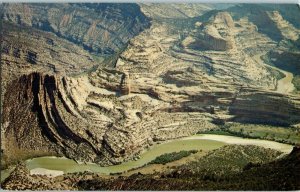 Aerial View Postcard Dinosaur National Monument Dinosaur Colorado