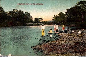 Panama Washing Day On The Chagras River