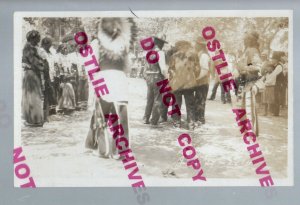 Hot Springs SOUTH DAKOTA RPPC 1914 SIOUX INDIANS Indian Dance BLACK HILLS SD