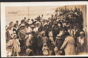 Ancestors Postcard - Unknown Seaside Location - Large Group of People Posing ...