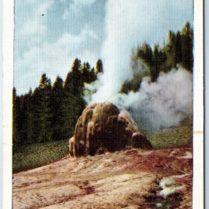 c1920s Yellowstone National Park, Wyo Lone Star Geyser Hydrothermal Cone PC A218