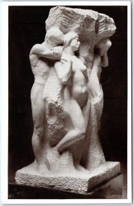 c1910s Chicago, IL Solitude of Soul Marble Statue Lorado Taft Art Institute A351