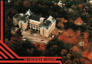 CONTINENTAL SIZE POSTCARD THE CRESCENT HOTEL AT EUREKA SPRINGS ARKANSAS