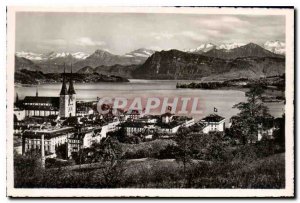 Postcard Modern Lucerne and the Alps