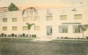 1942 ST PETERSBURG FLORIDA Stanton Hotel roadside hand colored Sunny 4368