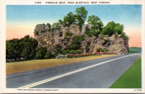 Postcard WV Pinnacle Rock near Bluefield